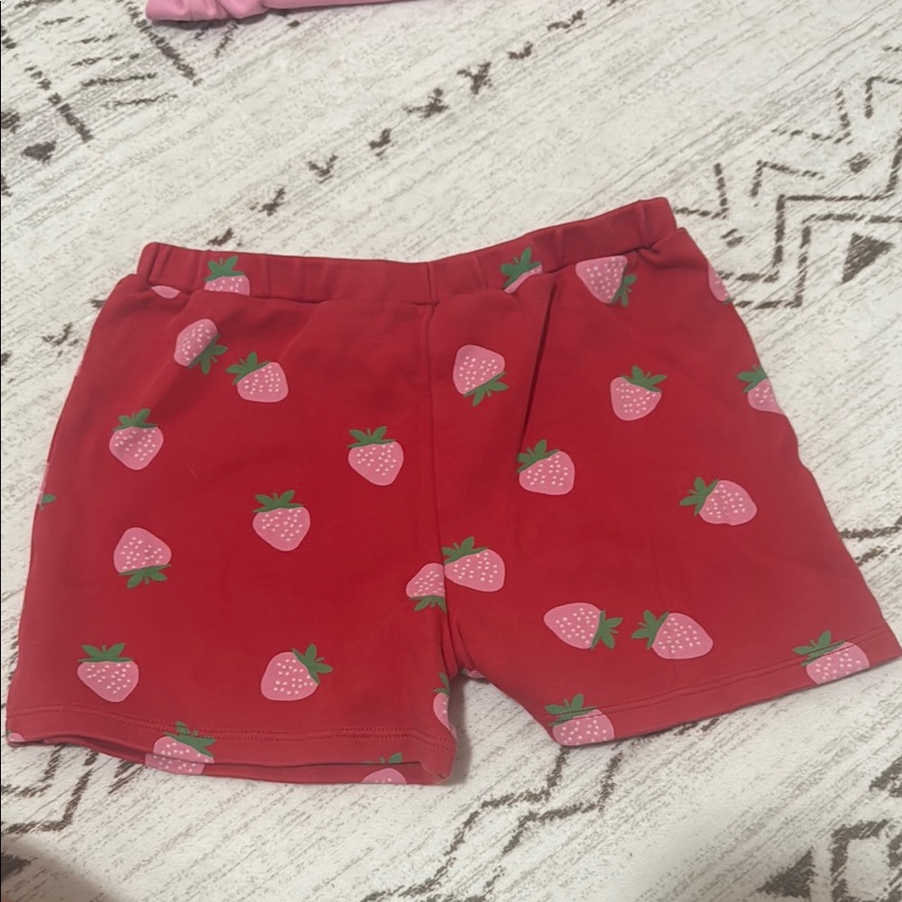 The Beaufort Bonnet Company Red and Pink Heart Shorts